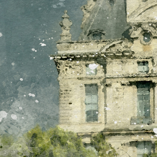 ⚫︎フランスアンティーク⚫︎穏やかな木々 水辺の風景画絵　　paris⚫︎ 西洋アンティーク フランス 19世紀絵画 バルビゾン派 風景画