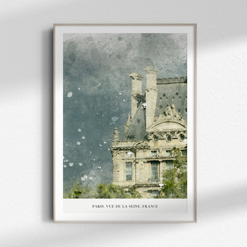 ⚫︎フランスアンティーク⚫︎穏やかな木々 水辺の風景画絵　　paris⚫︎ 西洋アンティーク フランス 19世紀絵画 バルビゾン派 風景画