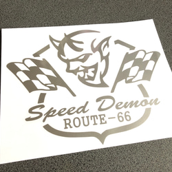 ステンシル  【 root66 SPEED demon 】 ステッカー 左向き 【カラー選択】送料無料♪ 7枚目の画像