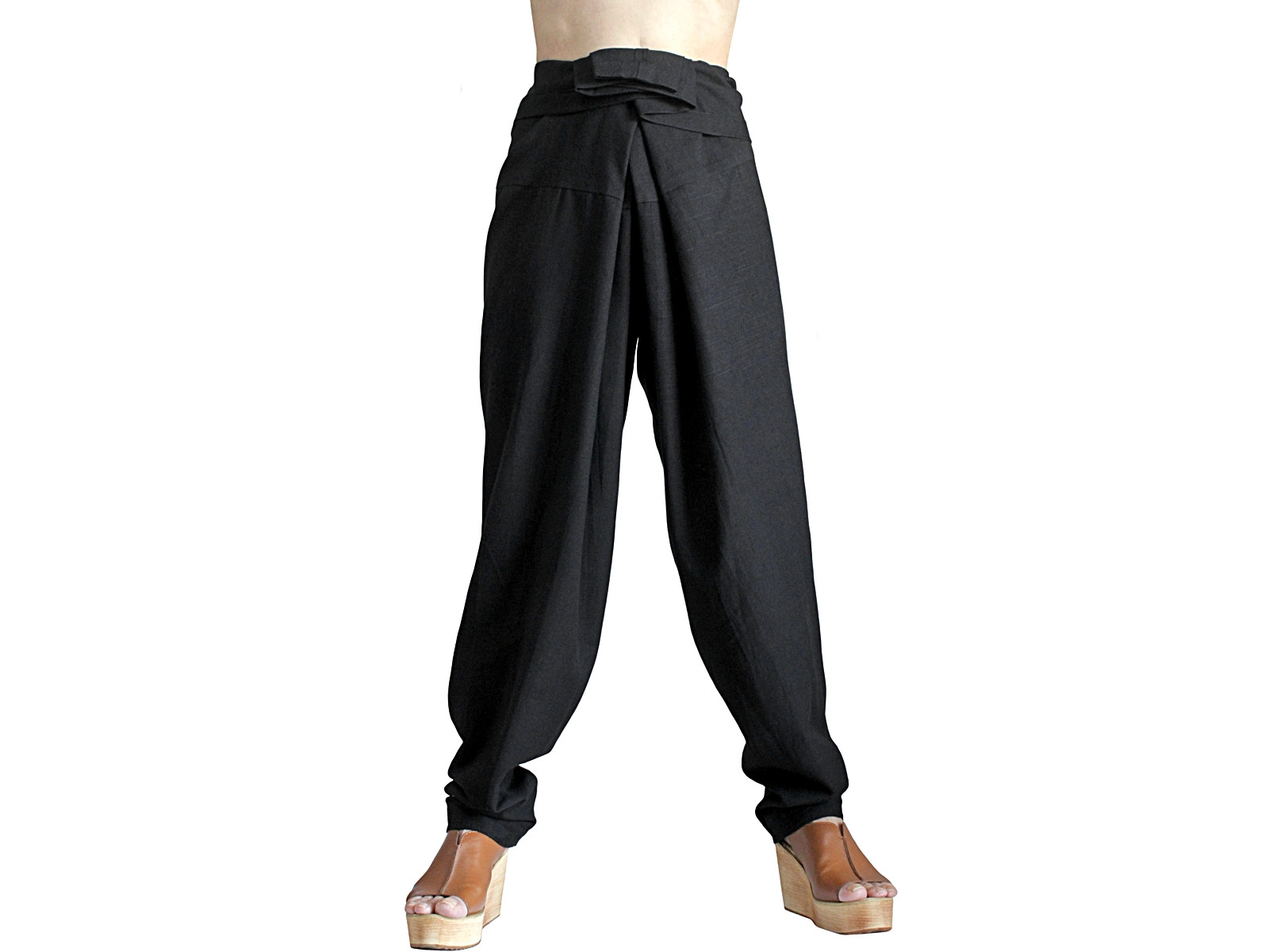 ジョムトン手織綿のサルワールパンツ（P00-001-01）