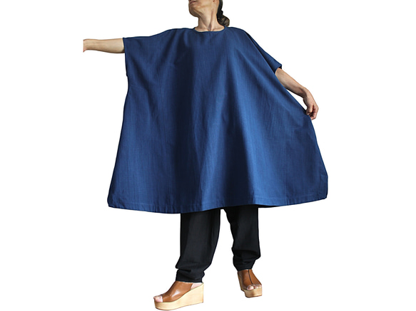 Jomton 手工編織棉質寬鬆束腰洋裝 (DFS-074-03) 第1張的照片