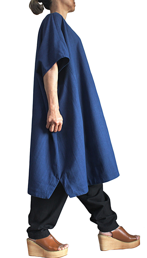 Jomton 手工編織棉質寬鬆束腰洋裝 (DFS-074-03) 第4張的照片