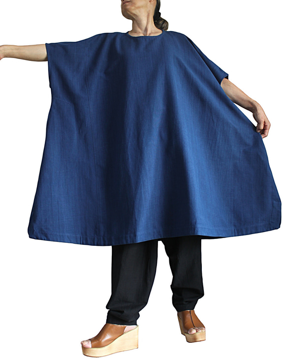 Jomton 手工編織棉質寬鬆束腰洋裝 (DFS-074-03) 第2張的照片
