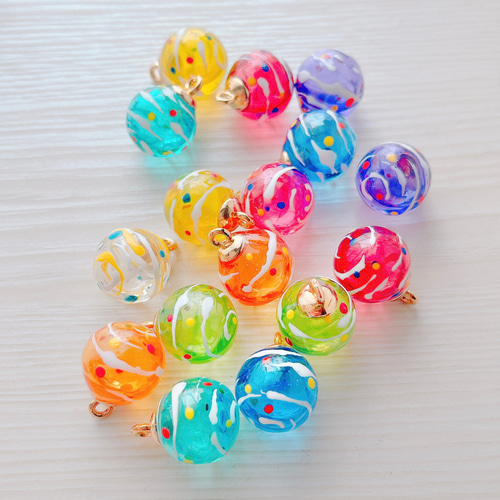 水風船 ヨーヨー ピアス イヤリング ピアス（フック・チェーン