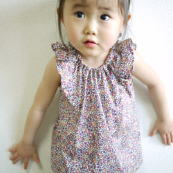 YONE 子供用フリルブラウスの型紙　子供服　パターン　リバティー　全サイズ記載 3枚目の画像