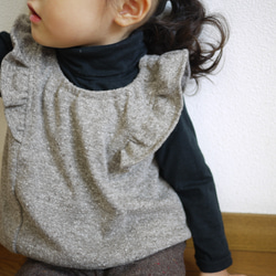 YONE 子供用フリルブラウスの型紙　子供服　パターン　リバティー　全サイズ記載 2枚目の画像