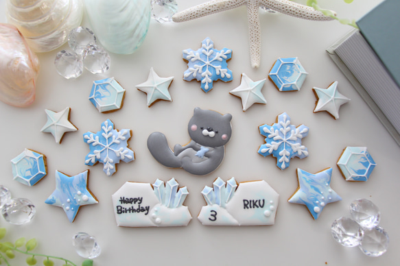アザラシ　【アイシングクッキー】　オーダー　子供向け　誕生日　人気　かわいい　海 12枚目の画像