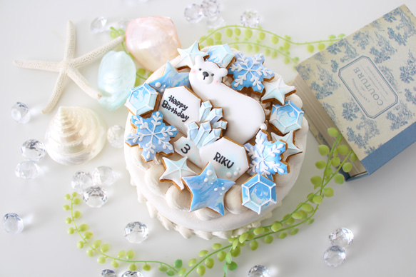 アザラシ　【アイシングクッキー】　オーダー　子供向け　誕生日　人気　かわいい　海 5枚目の画像