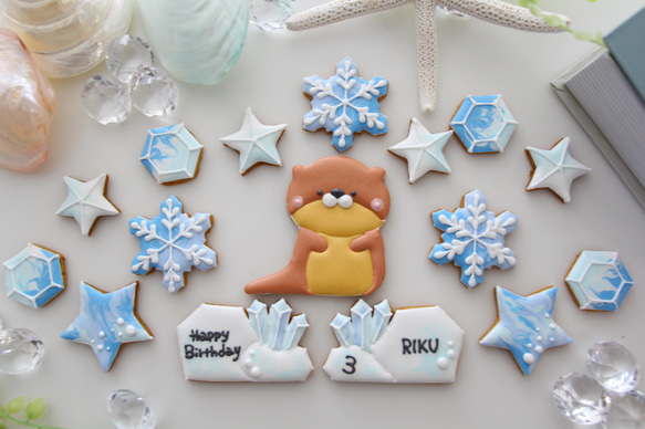 アザラシ　【アイシングクッキー】　オーダー　子供向け　誕生日　人気　かわいい　海 14枚目の画像
