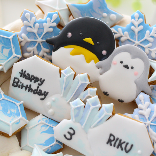 ラッコ 【アイシングクッキー】 誕生日 プレゼント 海 青 マリン