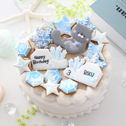 クッキー♬ エプロン　シージョ　スカイブルー　レース　ベビーブルードット a30b4e1497ad59c1c6c8272d4aaa5b