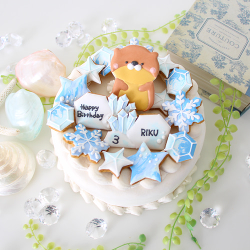 カワウソ 【アイシングクッキー】 誕生日 オーダー 海 南極 動物 通販