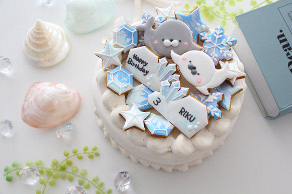 【カワウソ】　アイシングクッキー　誕生日　ケーキトッパー　デコレーション　動物　 7枚目の画像
