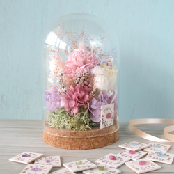 母の日おすすめ 誕生月の天然石 flower dome　-pink lavender- 3枚目の画像
