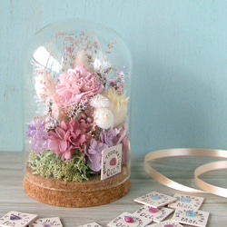 母の日おすすめ 誕生月の天然石 flower dome　-pink lavender- 1枚目の画像