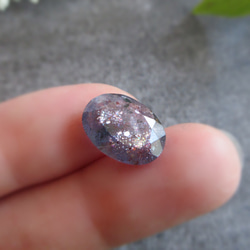 13×9.5mm「ブラッドショットアイオライトサンストーン