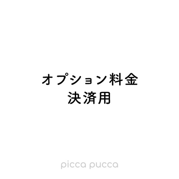 オプション料金決済用（ゆうパック差額送料決済） 1枚目の画像