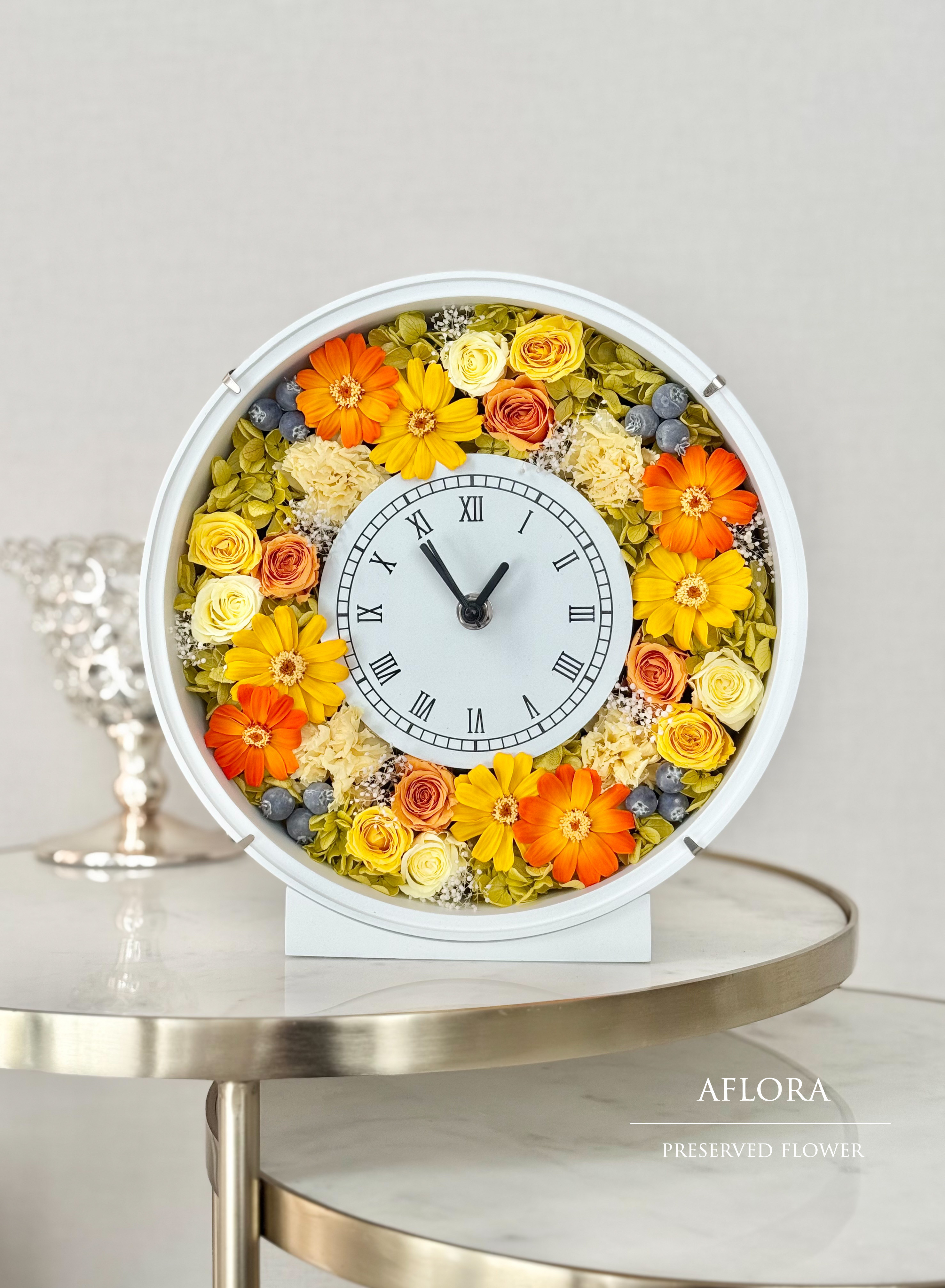 花時計 オレンジジニア ビタミンカラー