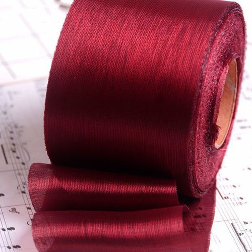SALE ワインレッド〈長さ2M〉シャイニー リボン 幅60mm ラメ