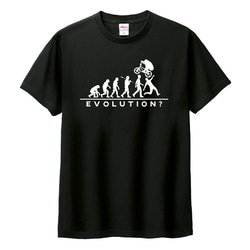 Tシャツ 自転車 ロードバイク BMX 好き メンズ レディース おもしろ 進化論 ティシャツ 2枚目の画像