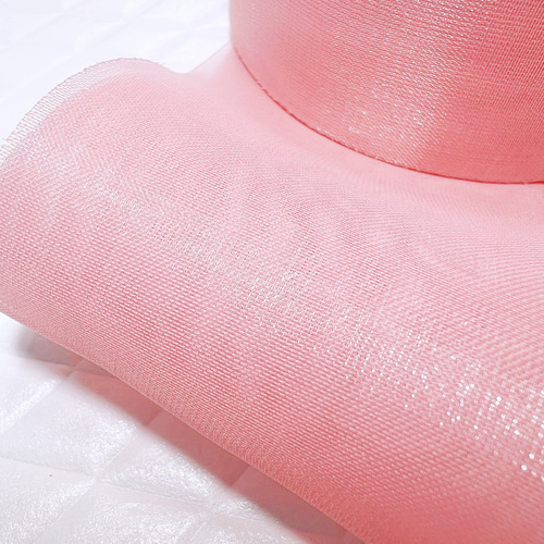 SALE ピンク〈長さ2M〉シャイニー リボン 幅60mm ラメ ツヤ感 リボン