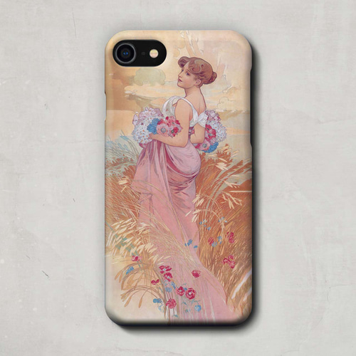 スマホケース / アルフォンス ミュシャ「四季-夏 (1900)」 iPhone 全