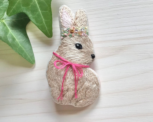 【リボンししゅう】PINK HOUSE ウサギ刺繍 　トレーナー リボンししゅう様専用】PINK HOUSE ウサギ刺繍 トレーナー