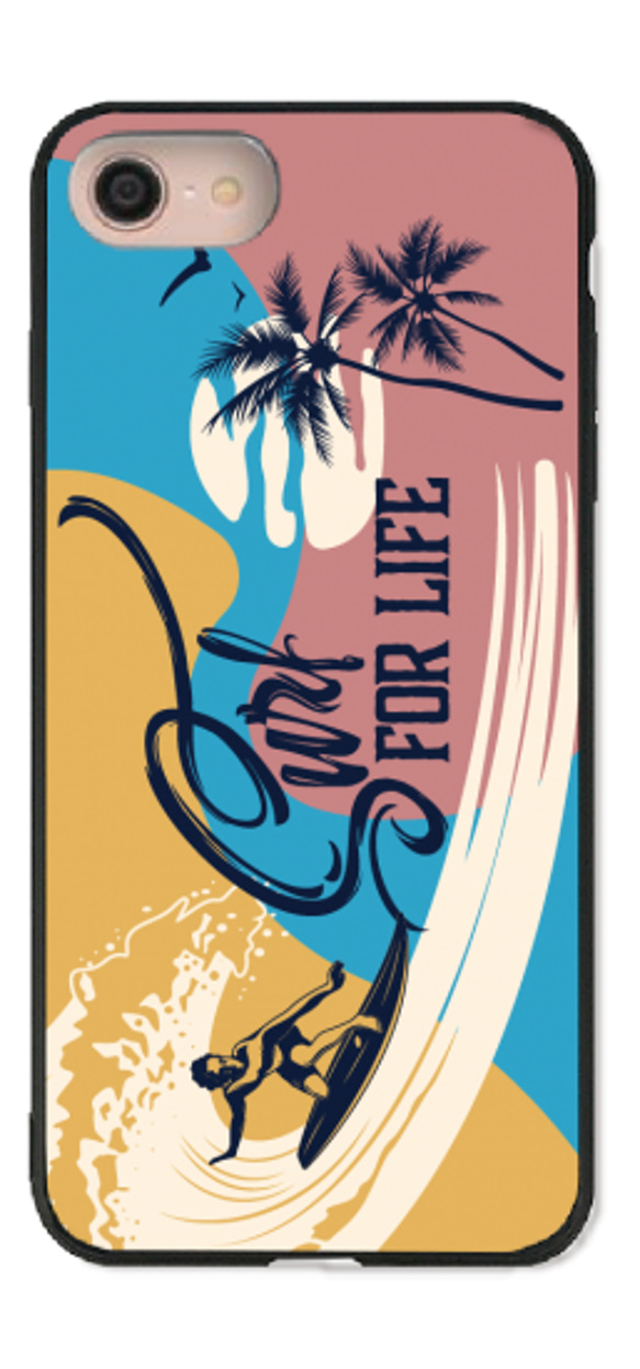 【送料無料】OKINAWA片面 Surf for Life　沖縄 iPhoneケース・スマホカバー 2枚目の画像