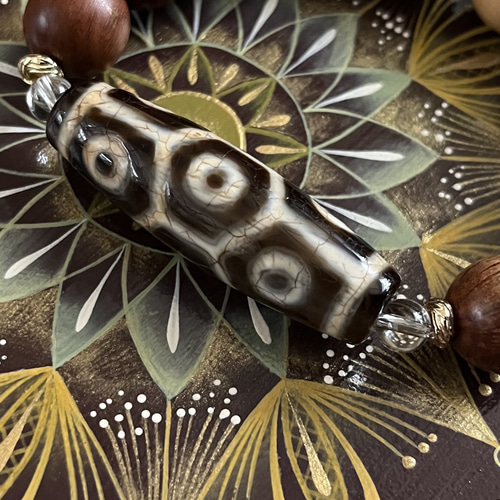 ☆特別出品 亀甲九眼天珠 ブレスレット dzi ＊ ΚΑйON ＊ 通販