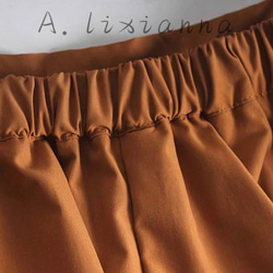 大人気.オレンジフリルスカート.ふんわり涼しげ.ハイウエストロングスカート.秋冬春も上品なカラー[S--XL] 9枚目の画像