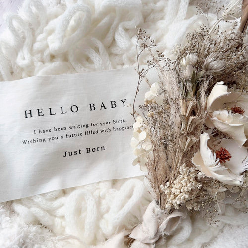 ハローベイビータペストリー　完成品 Hello Baby Tapestry - Just Born | ニューボーンフォト