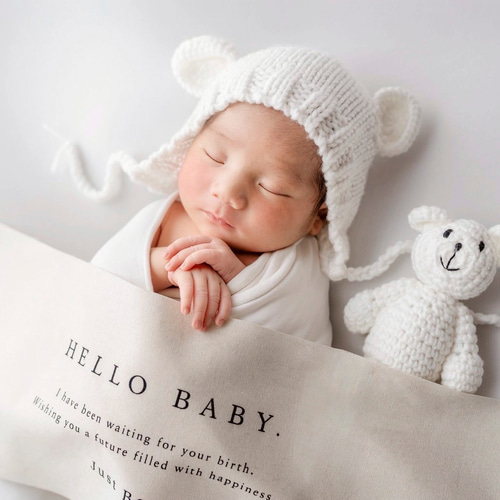 Hello Baby Tapestry - Just Born | ニューボーンフォト | バースデー