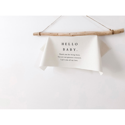 Hello Baby Tapestry | ニューボーンフォト | 誕生日 | バースデー