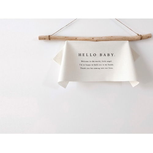 ハローベイビータペストリー　完成品 Hello Baby Tapestry | ニューボーンフォト | タペストリー