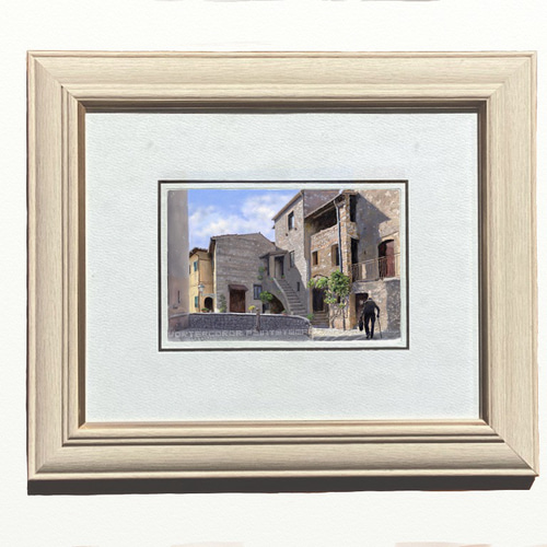 Yahoo!オークション - 額 油絵 「風景画」銘有 4