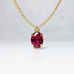 大粒の雫。ルビーのネックレス [送料無料] ネックレス・ペンダント