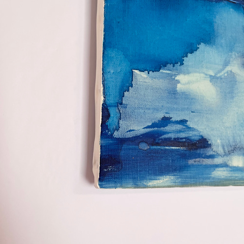 A study of the color blue δ/抽象画 (F4) /北欧/アート/モダン A study of the color blue δ/抽象画 (F4) /北欧/アート/モダン