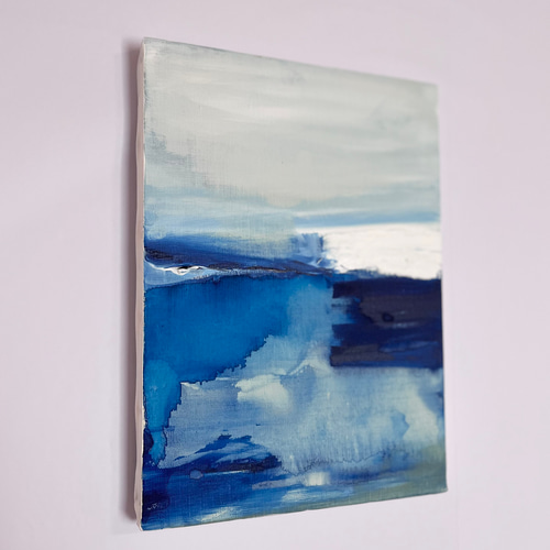 A study of the color blue δ/抽象画 (F4) /北欧/アート/モダン A study of the color blue δ/抽象画 (F4) /北欧/アート/モダン