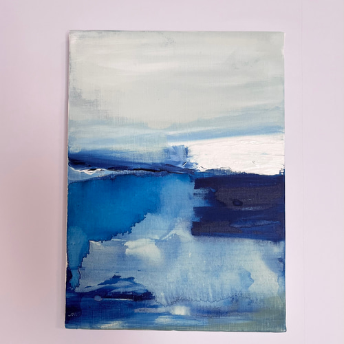 A study of the color blue δ/抽象画 (F4) /北欧/アート/モダン A study of the color blue δ/抽象画 (F4) /北欧/アート/モダン
