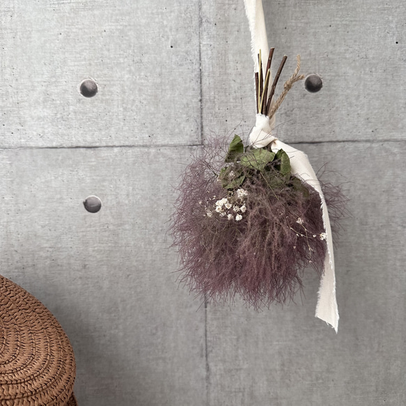 受注！再販！スモークツリースワッグS スワッグ la vonde fleur 通販