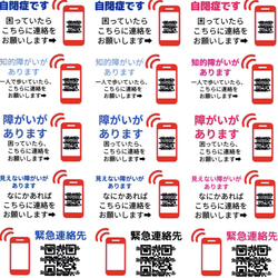 たなべさんちのシール　【連絡先電話番号直通QR】 発達障がい　自閉症　認知症　5シート（シール21枚×5）計105枚 4枚目の画像