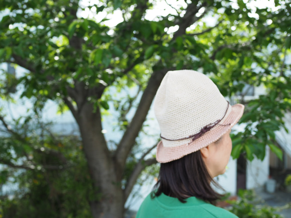 軽い・洗える・折りたためる★夏の麦わら帽子／マスタード 3枚目の画像