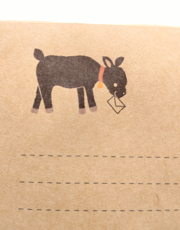 【新作】お手紙ヤギのレターセット 6枚目の画像