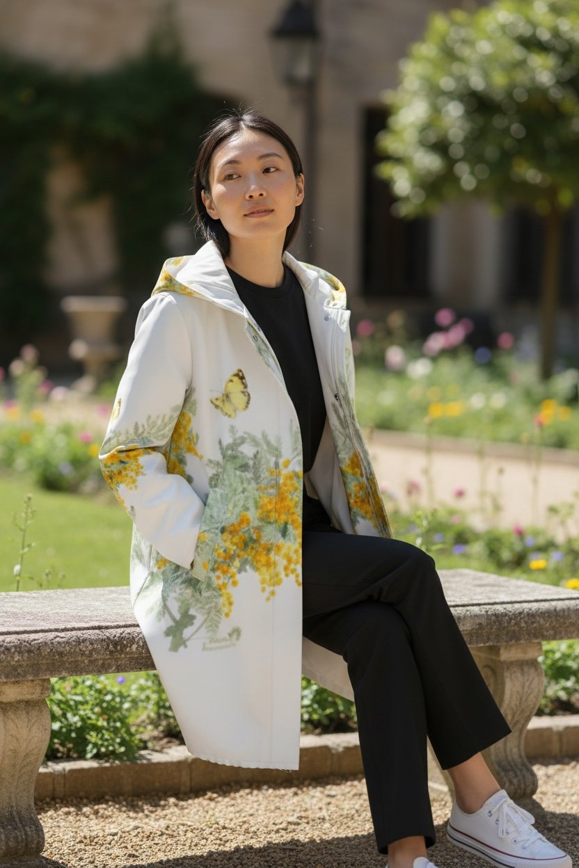 ミモザレインコート２　防水ジャケット