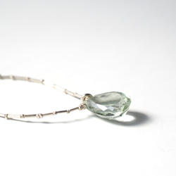 -Green amethyst- silver pendant 3枚目の画像