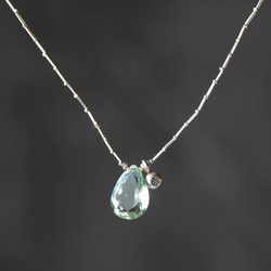 -Green amethyst- silver pendant 2枚目の画像