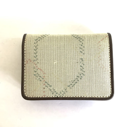 伝統織物のトップブランド塩沢織のボックス型小銭入れVE2 1枚目の画像