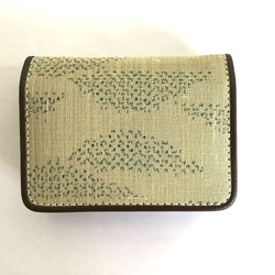 伝統織物のトップブランド塩沢織のボックス型小銭入れVE14 1枚目の画像