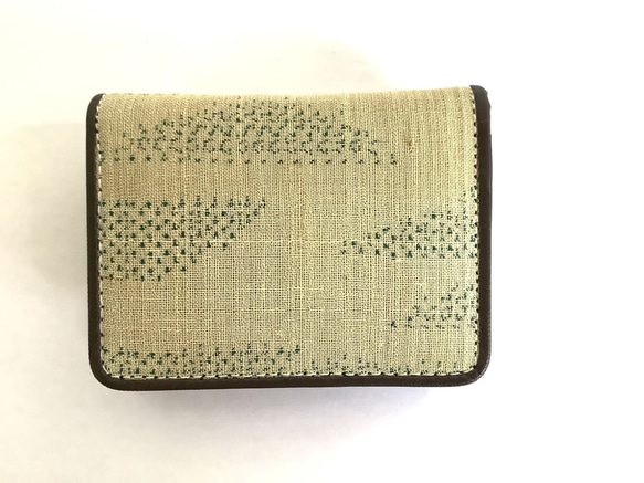 伝統織物のトップブランド塩沢織のボックス型小銭入れVE14 2枚目の画像