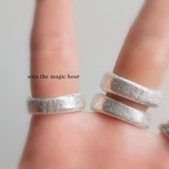 雙手北極熊自由戒指，白色耙子戒指，大量銀色配件[訂製] 第6張的照片
